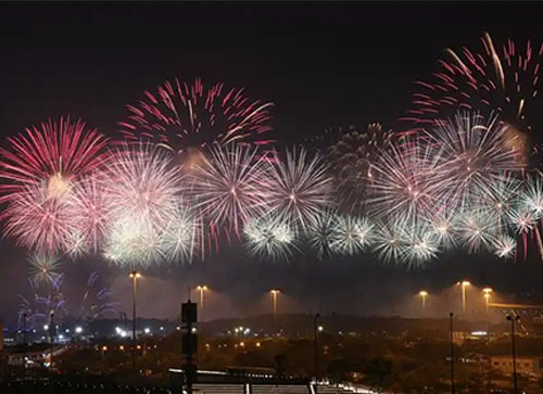 鄯善县焰火晚会